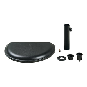Parasollstativ Bisenti betong 45x29x45 cm svart 10 kg [casa.pro]