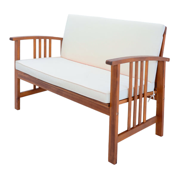 Trädgårdsset Brissogne akacia beige [en.casa]