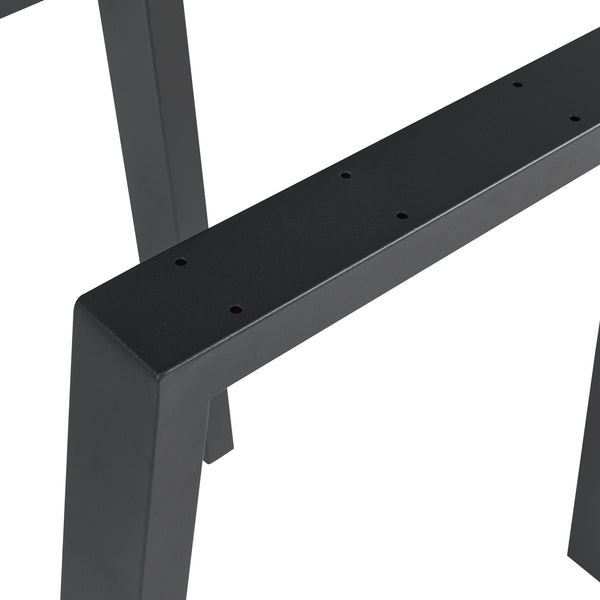 Bordställ 2-pack Kraftisried 72x70cm Svart [en.casa]