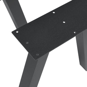 Bordställ 2-pack Mariager 42x40cm Svart [en.casa]