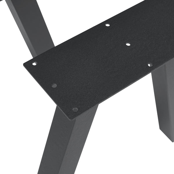 Bordställ 2-pack Mariager 42x40cm Svart [en.casa]