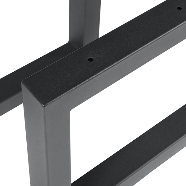 Bordställ 2-pack Lunderskov 35x50cm Svart [en.casa]