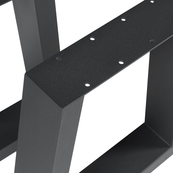 Bordställ 2-pack Marstal 42x40cm Svart [en.casa]