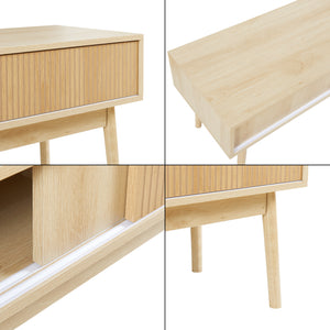 Tv-bänk Landskrona 115x40x48 cm ekfärg [en.casa] 