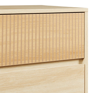 Byrå Landskrona 79,5x80x40 cm ekfärg [en.casa] 