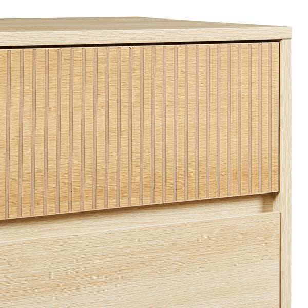 Byrå Landskrona 79,5x80x40 cm ekfärg [en.casa] 