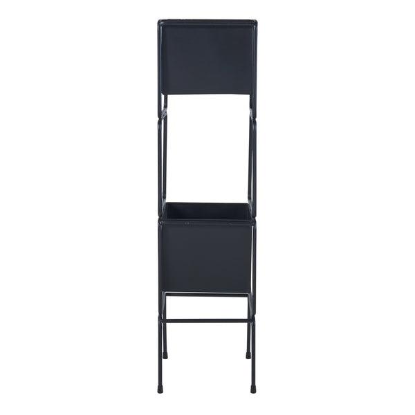 Växtställ Sveio 2-pack Metall Svart [en.casa]