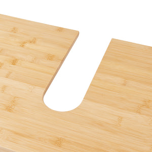 Tvättställsskåp Boksereys 60x100x35 cm Bambus Natur [en.casa]