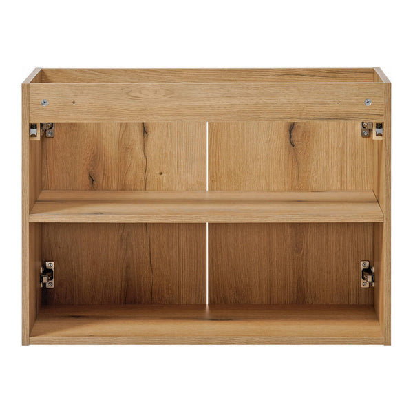 Tvättställ Skelbolu 80x57x39 cm med LED-spegel Eklook [en.casa]