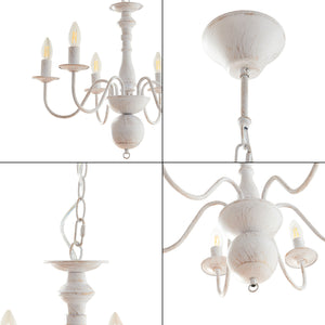 Kronljus Berkeley Metall Vintage-Vit [lux.pro]