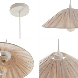 Taklampa Bridge Vit/Beige [lux.pro]