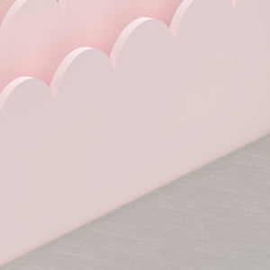 Barnsitsbänk med hylla Vestnes 100x45x70 cm Cotton Candy/Vit [en.casa]