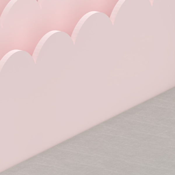Barnsitsbänk med hylla Vestnes 100x45x70 cm Cotton Candy/Vit [en.casa]