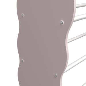 Barnhylla Vestnes med 12 förvaringslådor 78x86x27 cm Cotton Candy/Vit [en.casa]