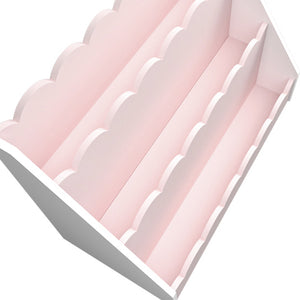 Barnhylla Vestnes 48x61x30 cm Cotton Candy/Vit [en.casa]