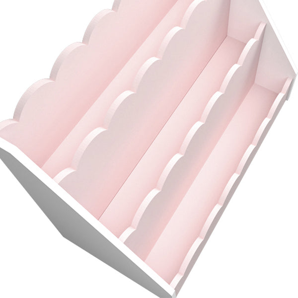 Barnhylla Vestnes 48x61x30 cm Cotton Candy/Vit [en.casa]