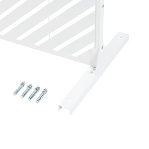 Inomhusavskiljare Kekan Stål 200x100x50 cm Vit [casa.pro]