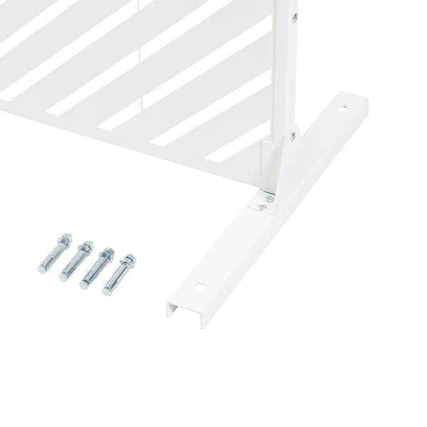 Inomhusavskiljare Kekan Stål 200x100x50 cm Vit [casa.pro]