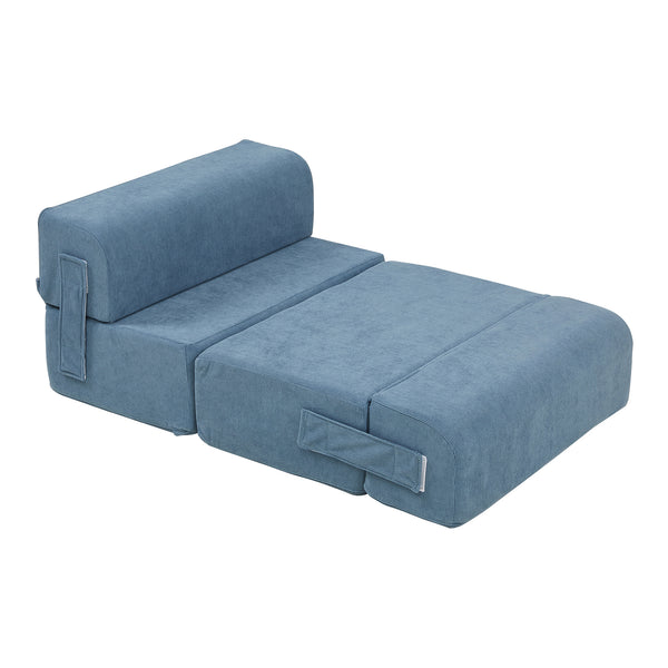 Husdjurstrappa Joelerhatra 4-delar 45x50x45 cm Cord Blå [en.casa]