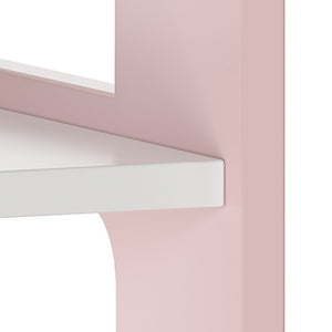 Barnklädhängare Vestnes 114x77x30 cm Cotton Candy/Vit [en.casa]