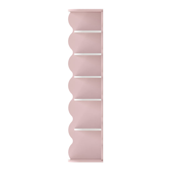 Barnhörnhylla Vestnes 108x27x27 cm Cotton Candy/Vit [en.casa]