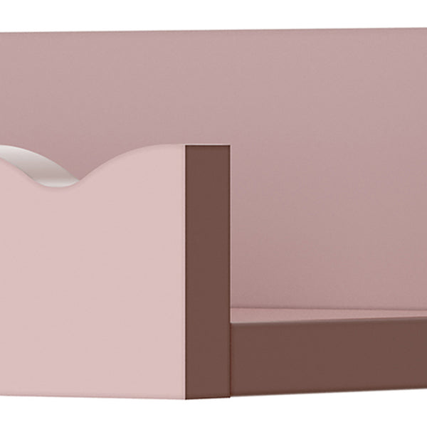 Barnväggshylla 2-pack Vestnes 60x10x5 cm Cotton Candy [en.casa]