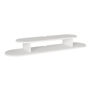 TV-lågt bord hängande Targema 120x30x16 cm Vit [en.casa]