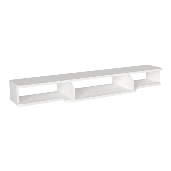 TV-lågt bord hängande Aar 135x30x16 cm Vit [en.casa]