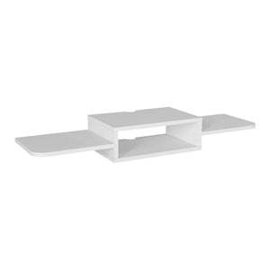 TV-lågt bord hängande Tar 115x30x16 cm Vit [en.casa]