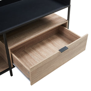 TV-bord Belana 120x40x54 cm Svart/Eklook [en.casa]