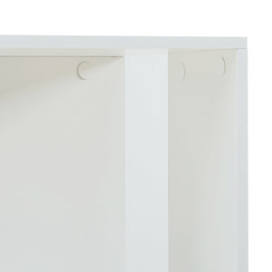 Roterbart bokhylla Fjelmarirg 109x34x34 cm Vit [en.casa]