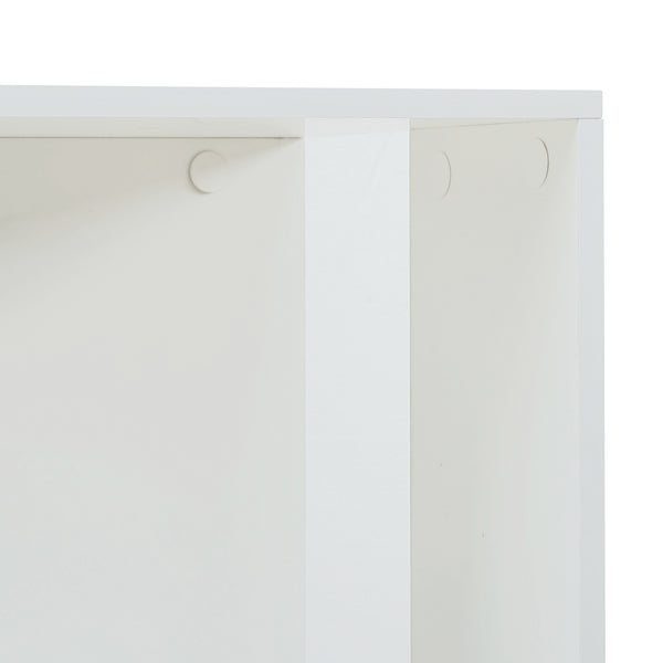 Roterbart bokhylla Fjelmarirg 109x34x34 cm Vit [en.casa]