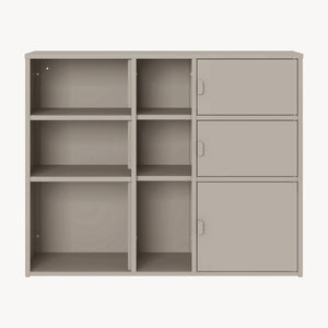 Arkivskåp Kliri Stål 100x32x81 cm Kamelfärgat [en.casa]