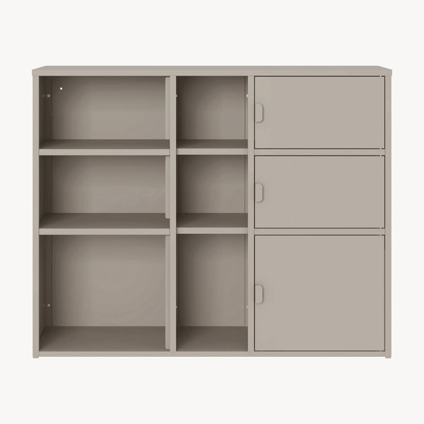 Arkivskåp Kliri Stål 100x32x81 cm Kamelfärgat [en.casa]