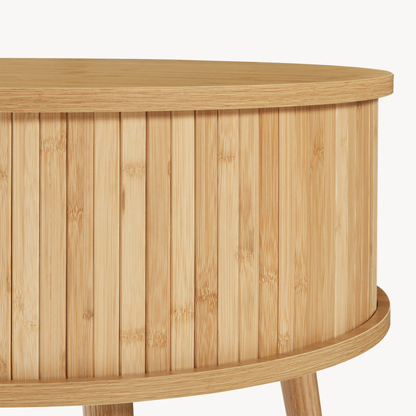 Nattduksbord Nordkapp 45x60 cm Bambus [en.casa]