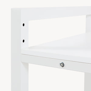 Tvättmaskinshylla Hängande 105x73x63 cm Vit [en.casa]