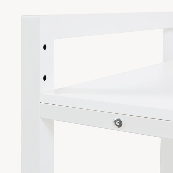 Tvättmaskinshylla Hängande 105x73x63 cm Vit [en.casa]