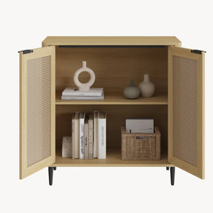 Sideboard Lukhomso 83x80x40 cm Eklook/Rattanlook [en.casa]