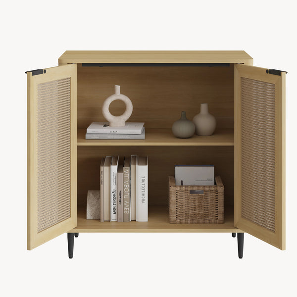 Sideboard Lukhomso 83x80x40 cm Eklook/Rattanlook [en.casa]