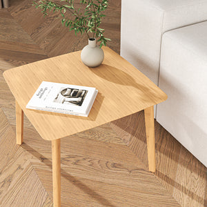 Sidobord Haad 45x50x50 cm Bambus Natur [en.casa]