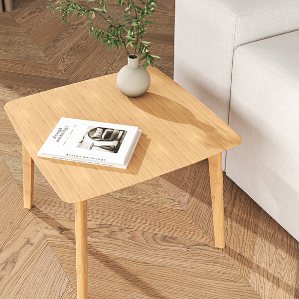 Sidobord Haad 45x50x50 cm Bambus Natur [en.casa]