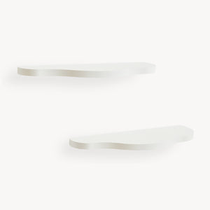 Barnväggshylleset 2-delar Sirlstalo 57x19x3 cm Vit [en.casa]
