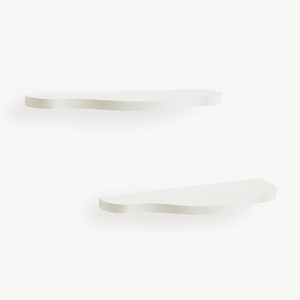 Barnväggshylleset 2-delar Sirlstalo 57x19x3 cm Vit [en.casa]