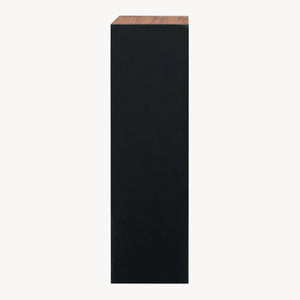 Bokhylla 'Trond' med 3 öppna fack 80 x 30 x 23 cm Svart/Valnötsutseende