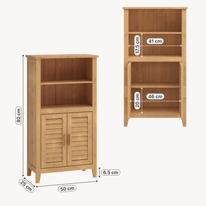 Sidobord Rirg 92x50x25 cm Bambus Natur [en.casa]