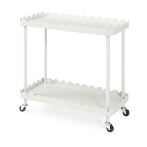 Serveringsvagn Bolmanralu 60x61x31 cm Grå [en.casa]