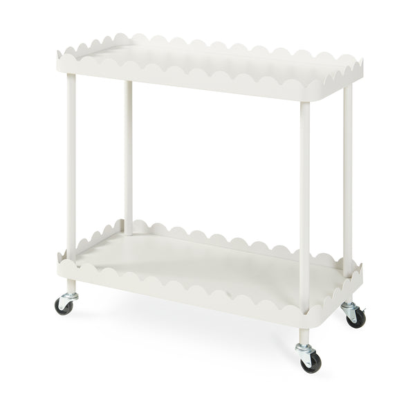 Serveringsvagn Bolmanralu 60x61x31 cm Grå [en.casa]