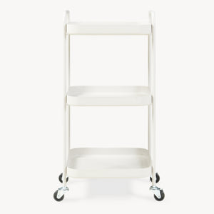 Serveringsvagn Kelevn 67x33x31 cm stål grå [en.casa]