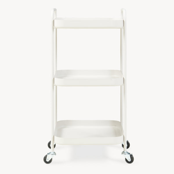 Serveringsvagn Kelevn 67x33x31 cm stål grå [en.casa]