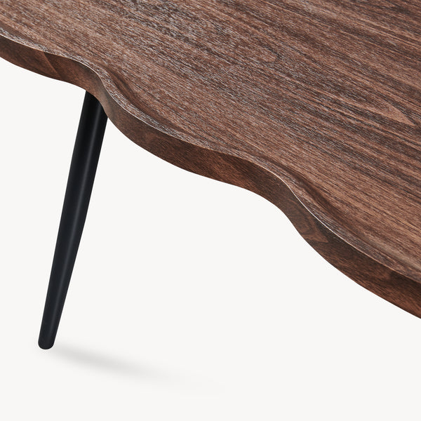 Soffbord Ken 100 x 60 x 47 cm valnötslook [en.casa]